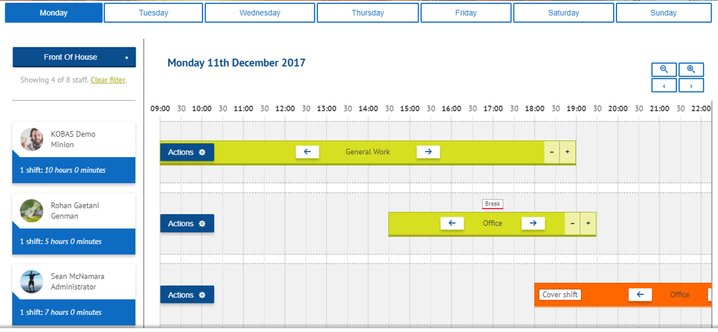 Creating a rota and templates